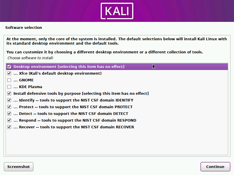 Instalador de Kali Purple