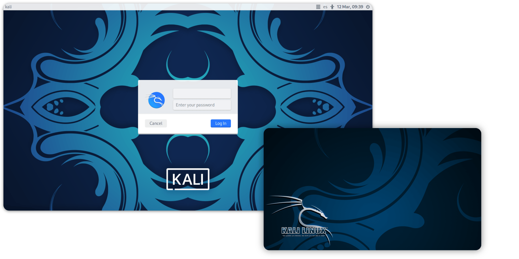 Kali 2023.1 login