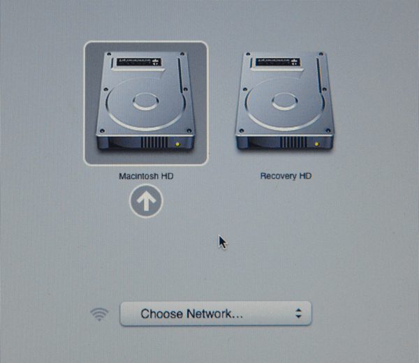 Mac OSX reccovery menu
