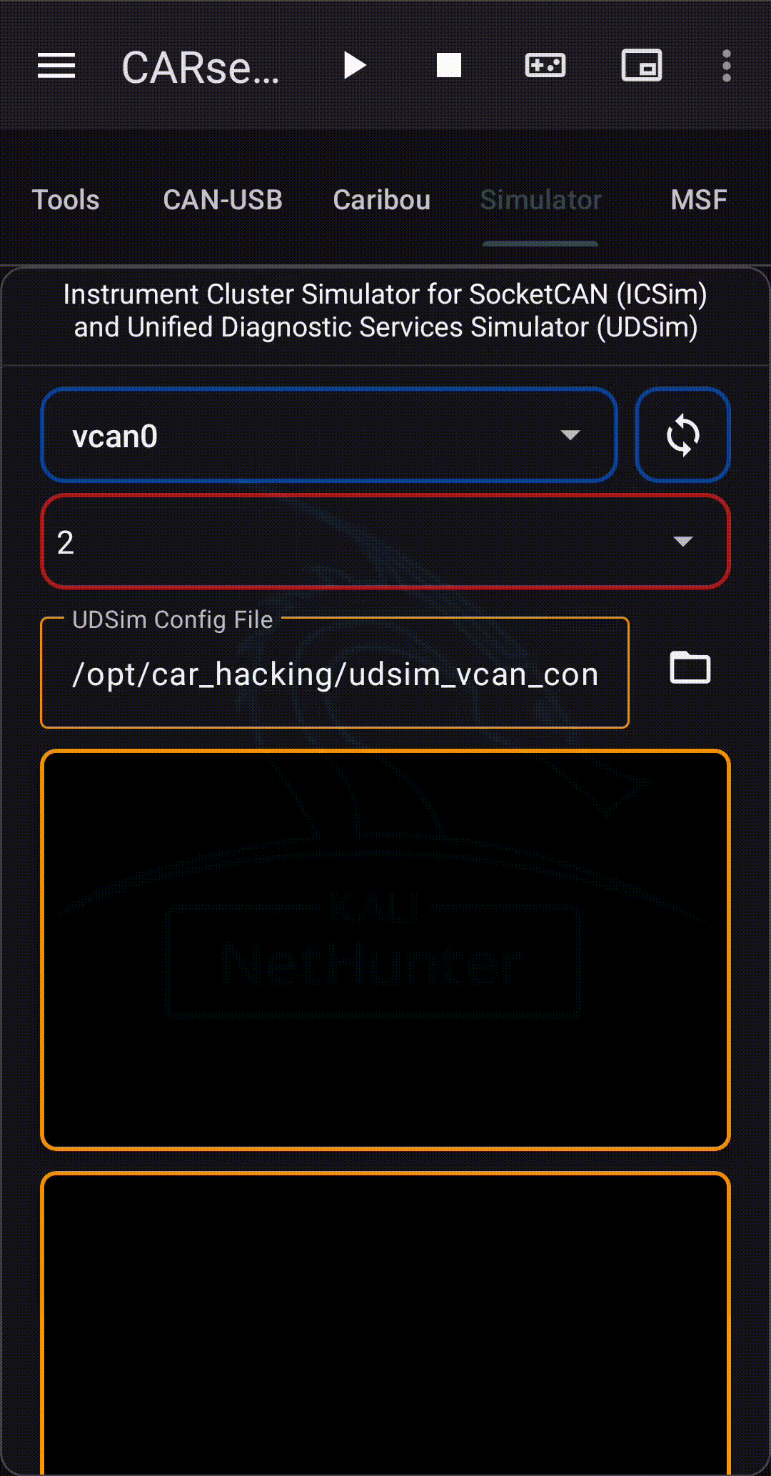 CARsenal Simulator