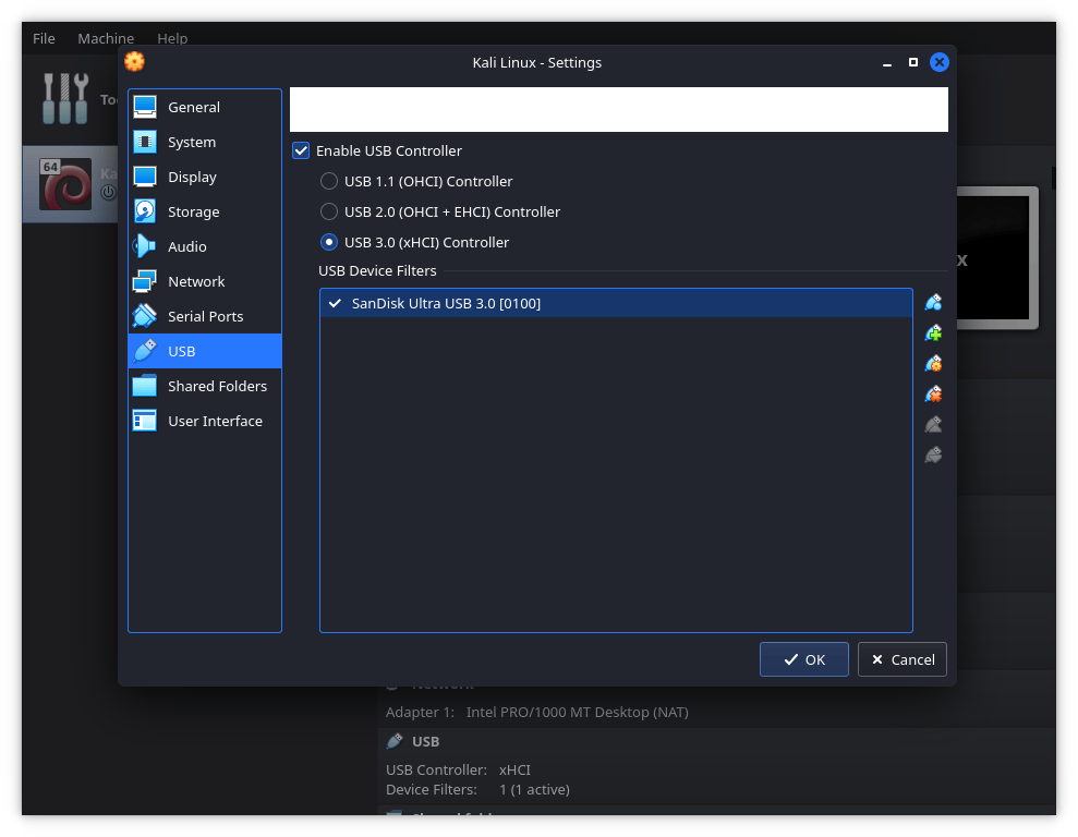 kali linux usb boot