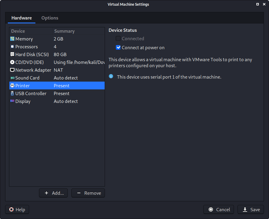kali linux vm kali linux vm